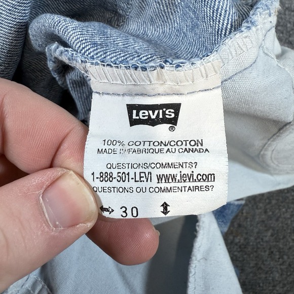 Vintage Levi's Orange Tab Jeans Womens 30 (Fits 28x32) Blue Straight Leg Denim‎ - Picture 7 of 16
